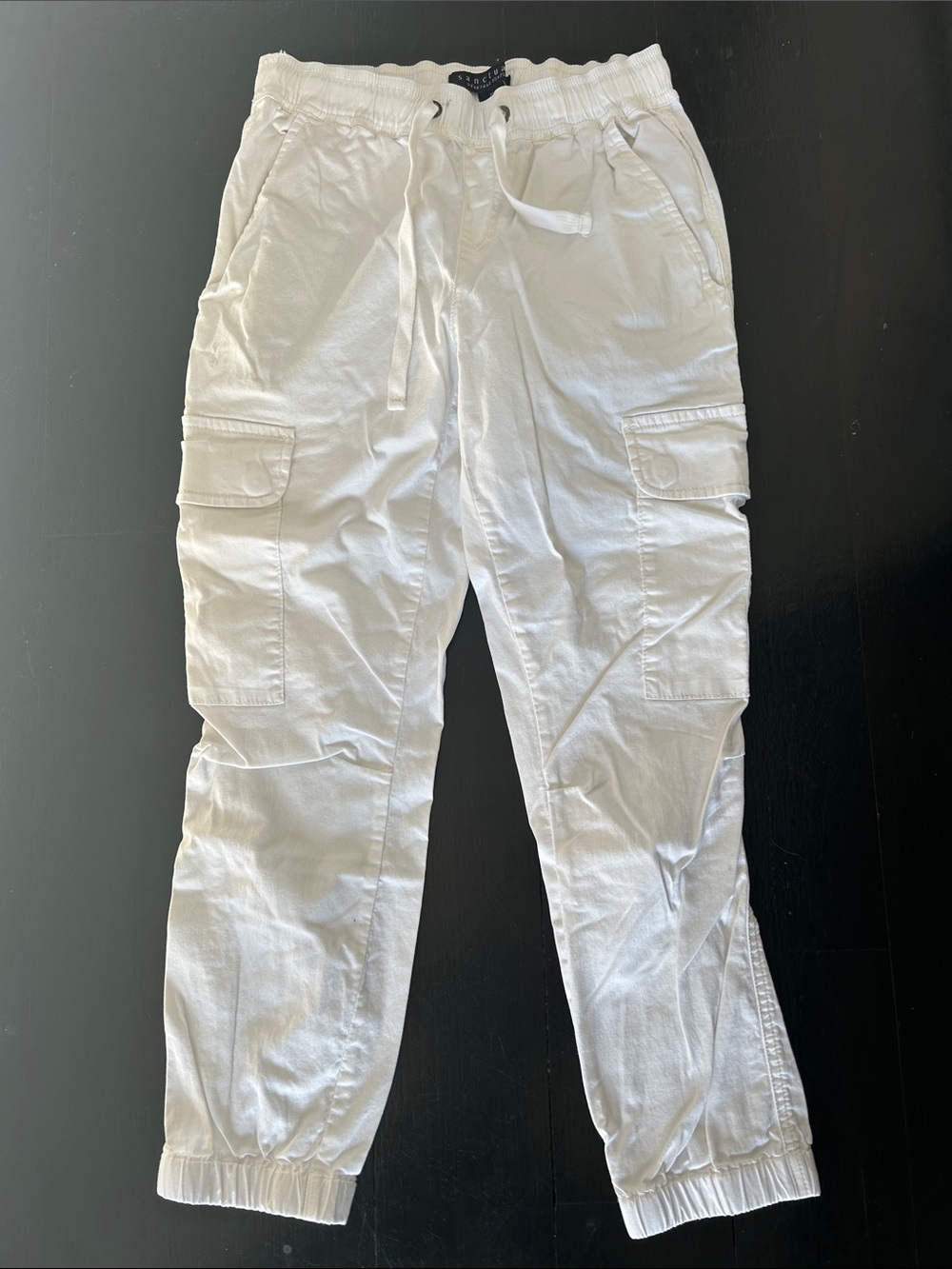 Sanctuary Off-White Cargo Joggers